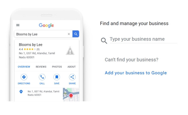 Checking whether a business profile already exists on Google Maps