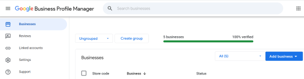Add business in GB