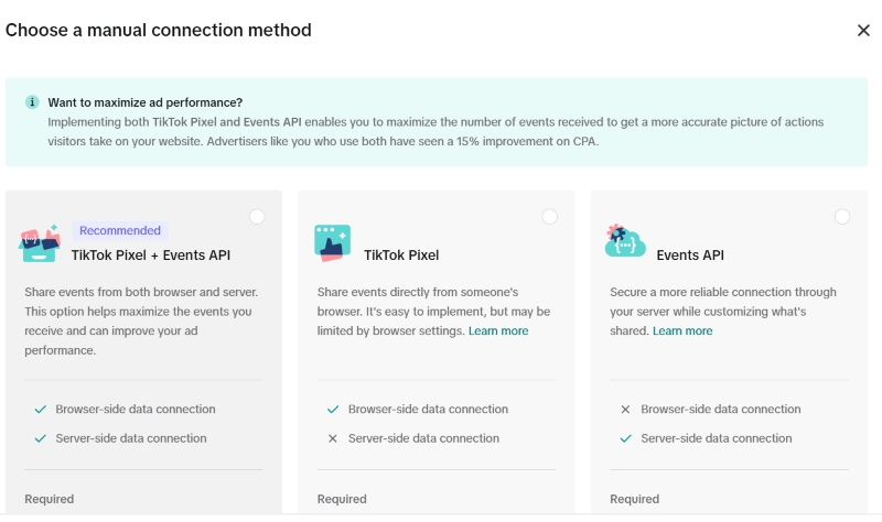 pixel tik tok manual